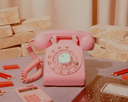 The Floyd - Pink Rotary Phone Audio Guest Book