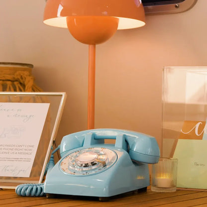 The Elton - Baby Blue Rotary Phone Audio Guest Book
