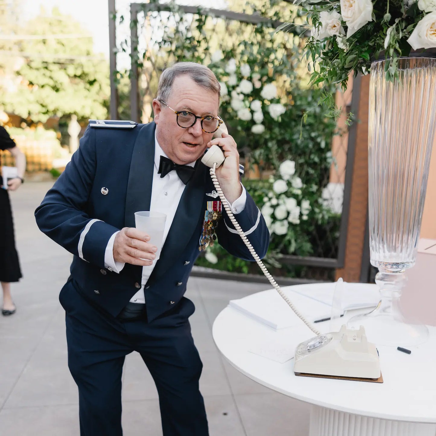 The Davis - Cream Rotary Phone Audio Guest Book