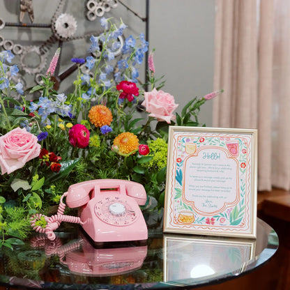 The Floyd - Pink Rotary Phone Audio Guest Book