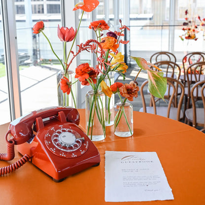 The Stevie - Red Rotary Phone Audio Guest Book