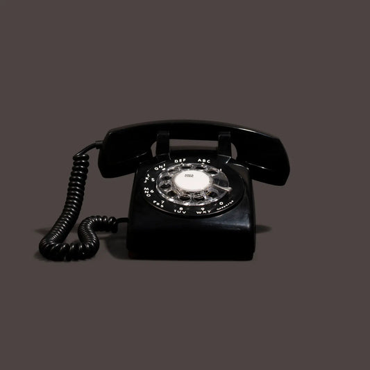The Dylan - Black Rotary Phone Audio Guest Book