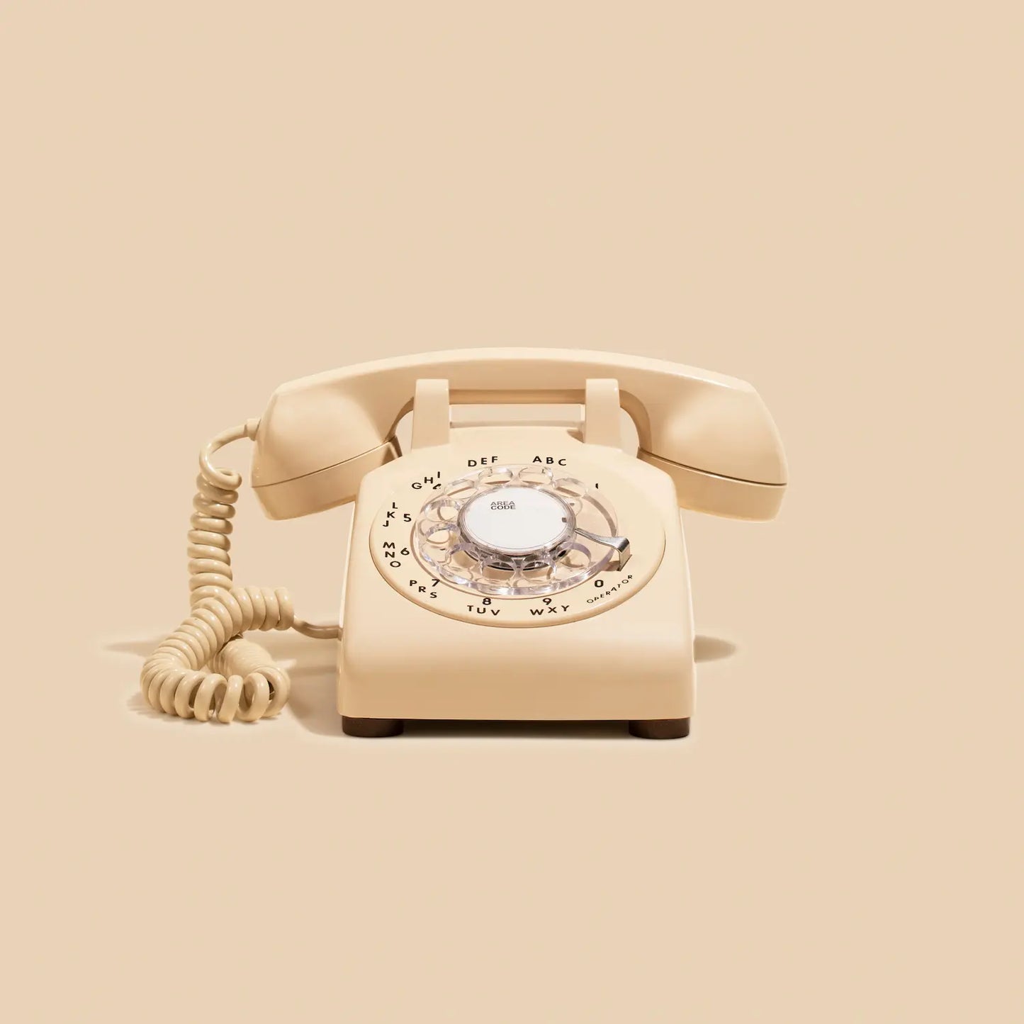 The Davis - Cream Rotary Phone Audio Guest Book