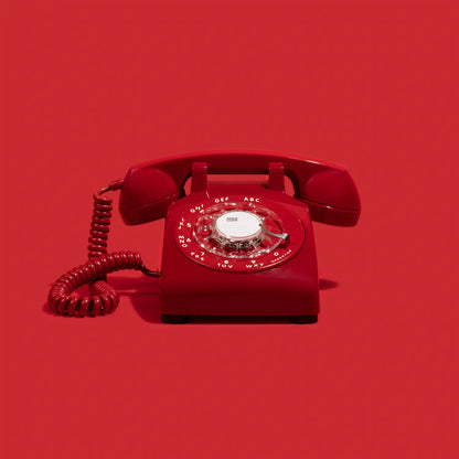 The Stevie - Red Rotary Phone Audio Guest Book