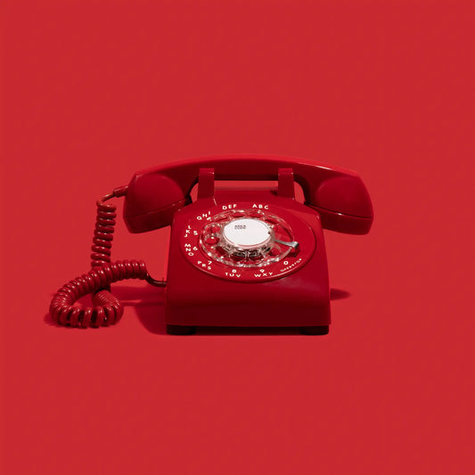 The Stevie - Red Rotary Phone Audio Guest Book