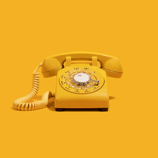 The Freddie - Yellow Rotary Phone Audio Guest Book
